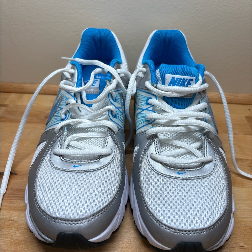 Women’s White and Blue Sneakers